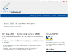 Tablet Screenshot of aim.ch